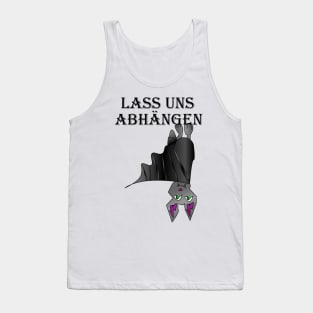 Hanging bat Funny design Tank Top